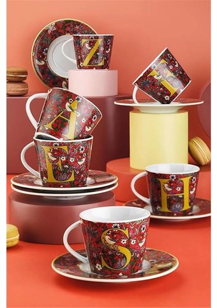 Toledo 2 Parça Tek Kişilik Çay Takımı, Z, Kırmızı fiyatları