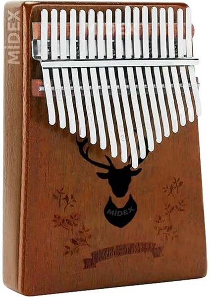 KLX-880 Hakiki Ağaç Kalimba Geyik Desenli Ahşap Full Set 17 Çelik Tuşlu fiyatları