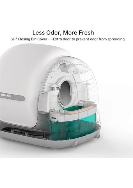 CB001 Akıllı Otomatik Kedi Tuvaleti, App ile Uzaktan Kontrol, 75LT Hazne, 7lt Çöp Haznesi