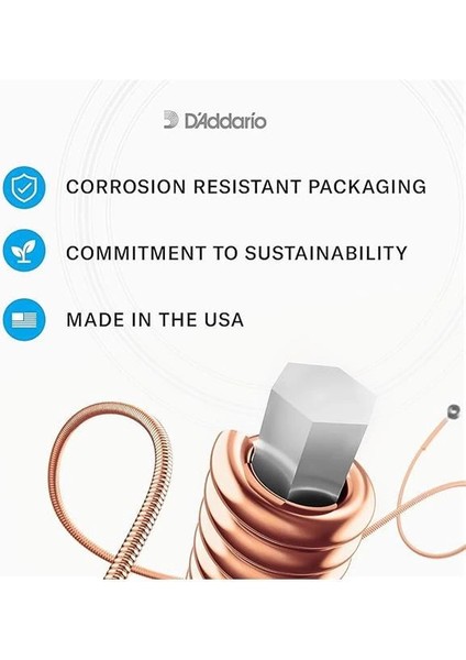 D'addario EJ10 Akustik Gitar Tel Seti, 80/20 Bronze, Extra Light indirimleri