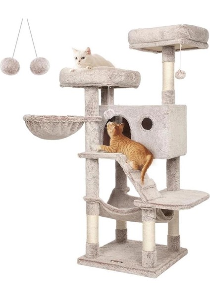 Kedi Ağacı, Yumuşak Kılıflı Kedi Ağacı, Açık Kahverengi PCT162M01