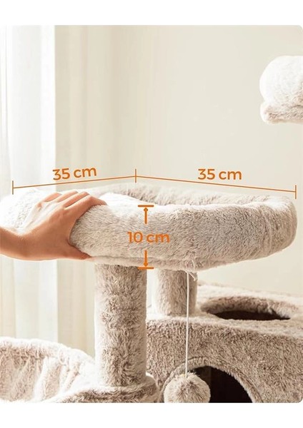 Kedi Ağacı, Yumuşak Kılıflı Kedi Ağacı, Açık Kahverengi PCT162M01 indirimleri