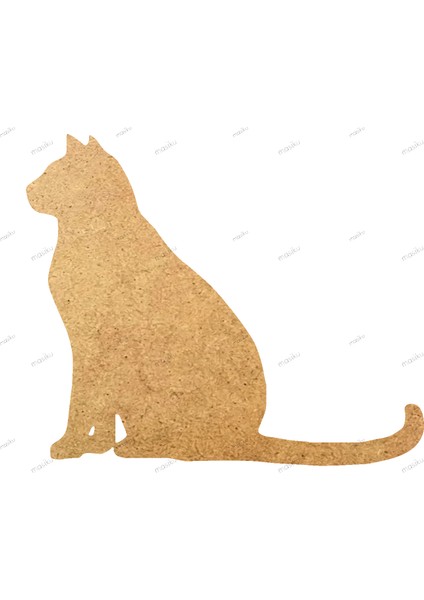 10'lu Paket Ahşap Duvar Dekoru - ST_0080 - 8 x 7 cm