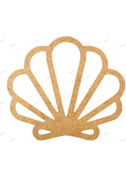 10'lu Paket Ahşap Duvar Dekoru - ST_0096 - 8 x 7 cm