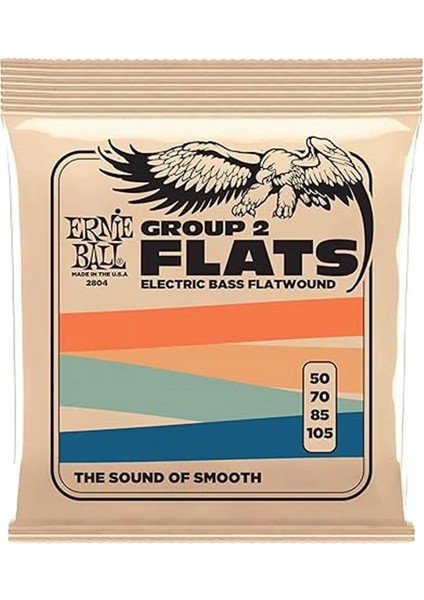 Flatwound Grup Ii Elektrik Bas Telleri, Ölçü 50-105 fırsatları