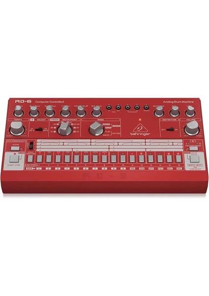 Rd6-Rd, Klasik Analog Drum Machine (8 Drum Sesi, 16-Adımlı Sequencer ve Distortion Efekti)