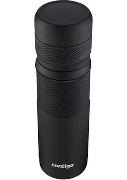 Thermal Bardaklı Çelik Termos 740 ml Siyah