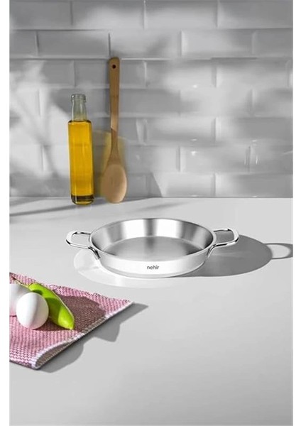 Silver Çelik Italyan Omlet Sahan 18 cm Kapaksız