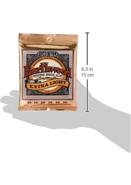 Earthwood Extra Hafif Fosfor Bronz Akustik Gitar Telleri - 10-50 Kalınlık fırsatları