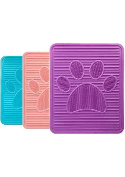 Plastik Kedi Tuvalet Paspası, Kedi Matı, Pati Desenli, 51.5 x 42.5 Cm, Kaymaz Taban modelleri