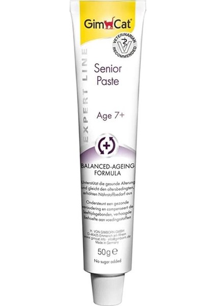 Expert Lıne Senior Paste - Fonksiyonel Kedi Atıştırması 7 Yaş ve Üstü Kedilerin Sağlıklı