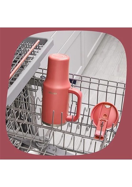 Üniseks Yetişkin Streeterville Tumbler Pipetli Yalıtımlı Su Şişesi, 1.2l, Mercan indirimleri