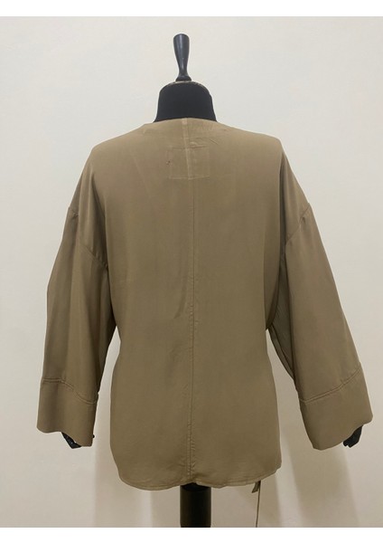 Kadın Kruvaze Viskon Kumaş Oversize Yandan Bağlamalı Kimono fırsatları