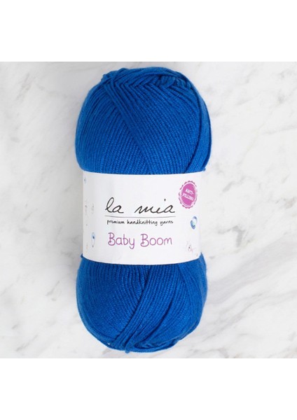 La Mia Baby Boom Saks Mavi El Örgü Ipi - 605 - 34126