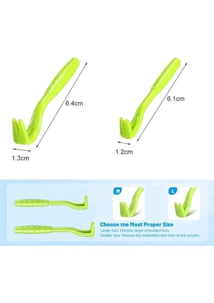 Evcil Hayvanlar Için Etkili ve Kolay Kullanım Sunan 2 Adet Kene Çıkarıcı Kanca modelleri