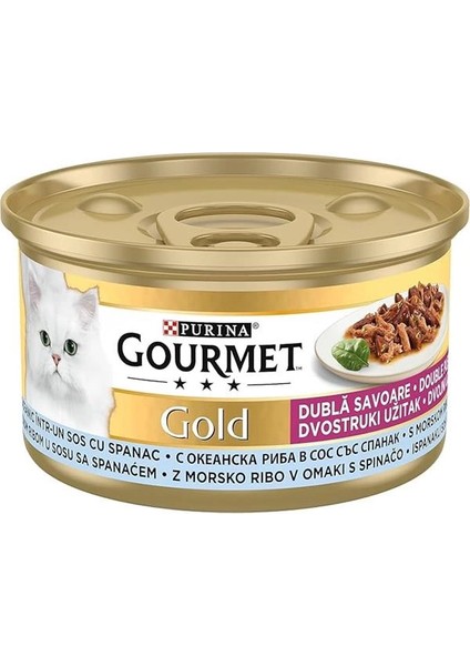 Gold Çifte Lezzet Okyanus Balığı & Sebzeli Yaş Kedi Maması (24 x 85 Gr) modelleri