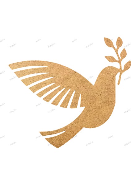 10'lu Paket Ahşap Duvar Dekoru - ST_0074 - 8 x 7 cm