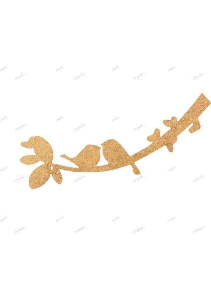 10'lu Paket Ahşap Duvar Dekoru - ST_0091 - 8 x 4 cm