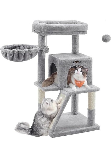 Tırmalama Tahtası, Geniş Platformlu Kedi Ağacı, Açık Gri PCT51W