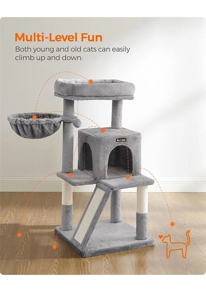 Tırmalama Tahtası, Geniş Platformlu Kedi Ağacı, Açık Gri PCT51W modelleri