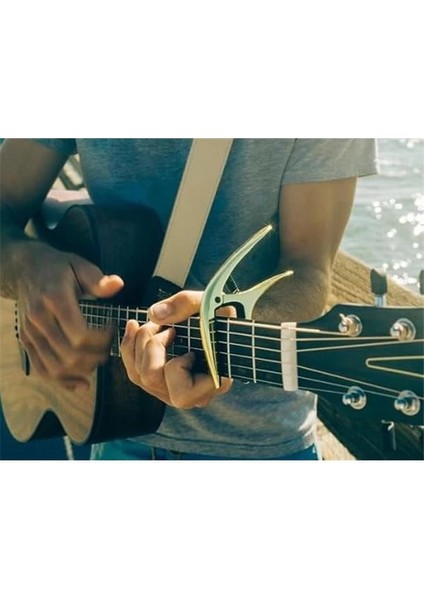 Ekseni Çift Yarıçaplı Capo Siyah Saten