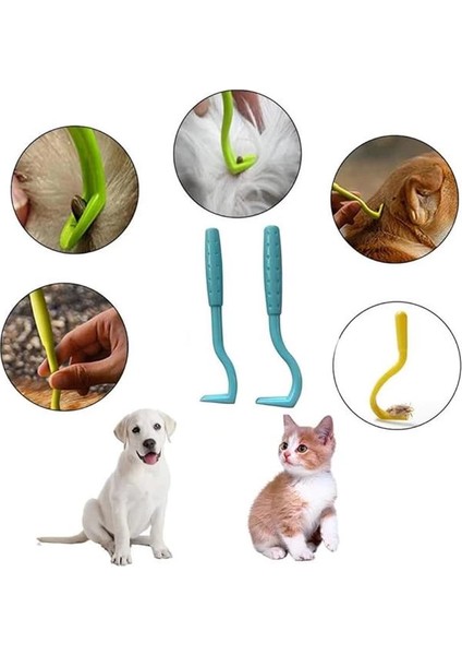 Evcil Hayvanlar Için Etkili ve Kolay Kullanım Sunan 2 Adet Kene Çıkarıcı Kanca indirimleri