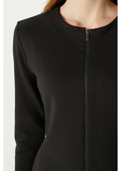 Kadın Dean Premium Çift Taraf Fermuarlı Siyah Bluz indirimleri