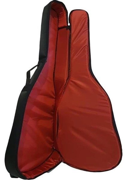 Müzik Müzik Profesyonel Su Geçirmez 20 mm Pedli Gigbag Akustik Gitar Kılıfı Siyah