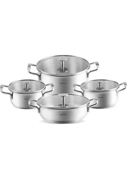Alaz 8 Parça Çelik Tencere Seti indirimleri