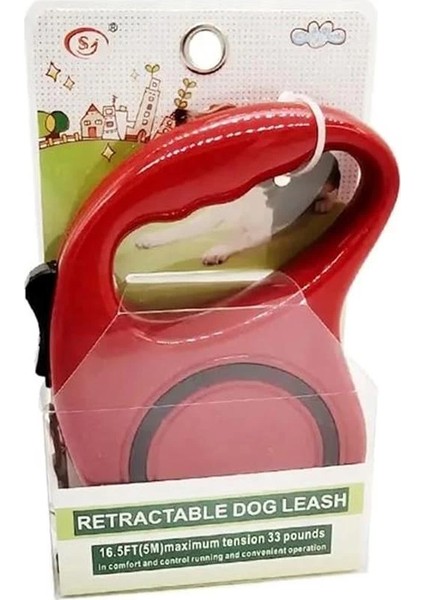 Köpekler Için Premium 5 Metre Tuş Kontrollü Makaralı Tasma Kayışı - Dayanıklı, Ayarlanabilir 5 mt modelleri