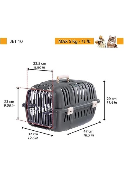 Taşıma Kutusu Kedi, Köpek Taşıma Kutusu, 5 Kg'a Kadar, Şeffaf Kapı, Havalandırma Delikleri modelleri