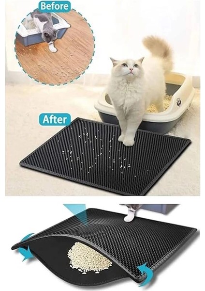 Elekli Kedi Tuvalet Önü Paspası, Kedi Kumu Paspası, Evcil Hayvan Hijyenine Özel Tasarım fiyatları