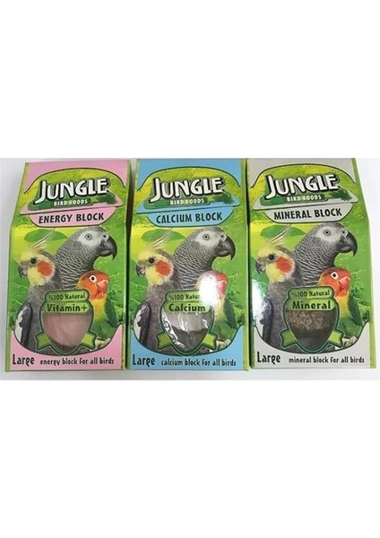 Jungle Mineral + Kalsiyum + Enerji Blok - Büyük Boy