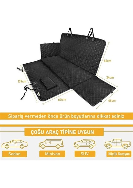 Evcil Hayvan Için Araba Koltuk Kılıfı, Oto Köpek Koltuk Örtüsü, Su Geçirmez Hamak 600D Ağır
