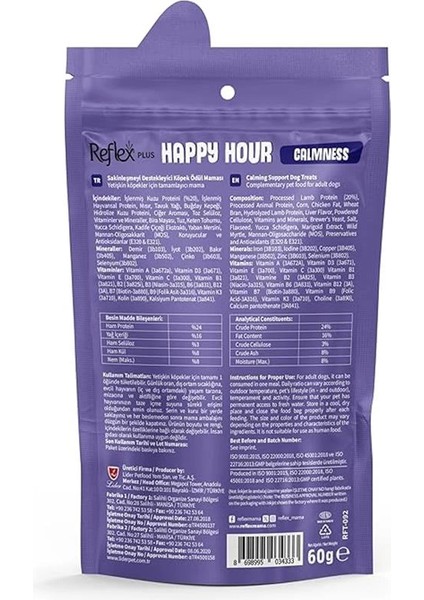 Happy Hour Sakinleşmeyi Destekleyici Köpek Ödül Mamasi 60 gr fiyatları