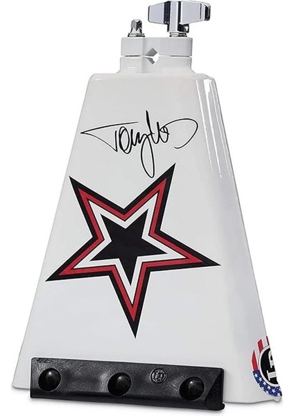 Tommy Lee Rock Star Signature Cowbell, Beyaz Grafik Sanatlı, 8" (LP009TL) fiyatları