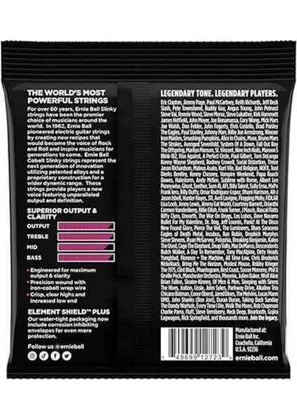 Süper Slinky Kobalt Elektro Gitar Telleri, Ölçü 9-42 fırsatları