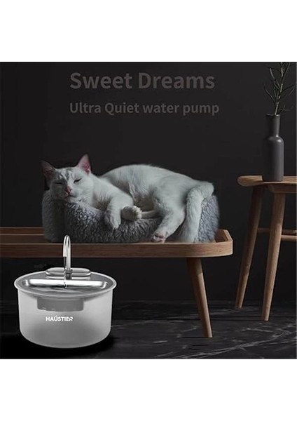 WF009L Otomatik Kedi Su Sebili Uyumlu Su Sebili Filtre Seti (6 Adet)