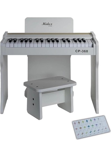 CP-360WH Ahşap Çocuk Piyanosu Pilli 37 Tuşlu Gerçek Piyano Tuşları fiyatları