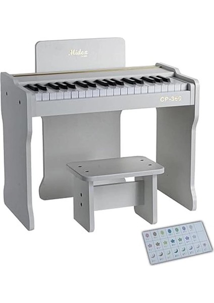 CP-360WH Ahşap Çocuk Piyanosu Pilli 37 Tuşlu Gerçek Piyano Tuşları
