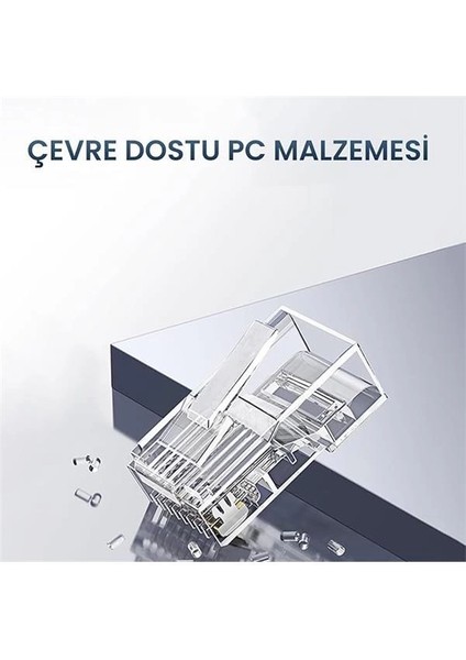 CAT5E RJ45 Jack Ethernet Konnektörü Altın Kaplama 100 Adet indirimleri