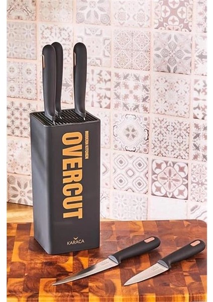 Overcut 6 Parça Bıçak Seti, Siyah indirimleri