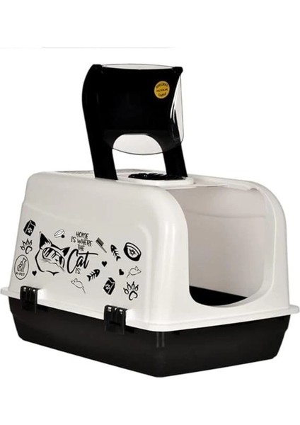 Kapalı Büyük Boy Kedi Tuvaleti Xxl