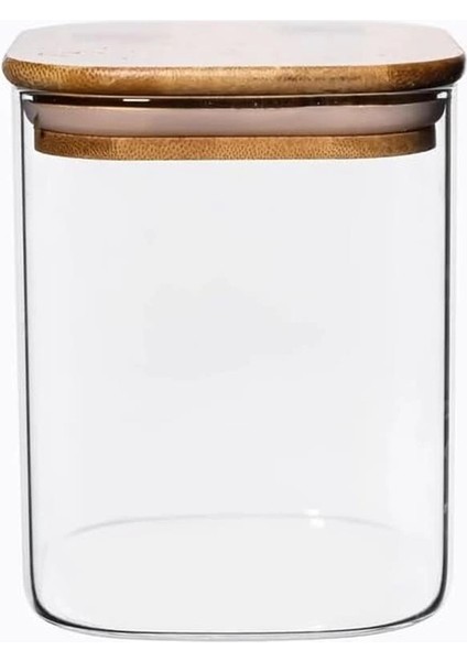 700ML Sızdırmaz Vakumlu Bambu Kapaklı Borosilikat Cam Kavanoz – Hava Geçirmez & Dayanıklı