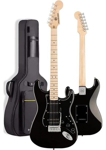 MAP-35BK-25AMP Maple Klavye Ssh 25W Amfili Elektro Gitar Seti modelleri