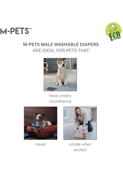 M-Pets Erkek Köpekler Için Yıkanabilir Külot (S) indirimleri