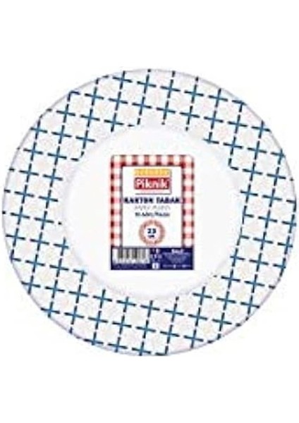 Kullan-At Karton Tabak 21 cm Büyük 10'lu 1495