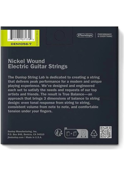 DEN1056 Nickel 7 Telli Elektro Gitar Teli (10-56) fiyatları