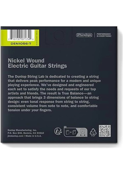 DEN1056 Nickel 7 Telli Elektro Gitar Teli (10-56) indirimleri