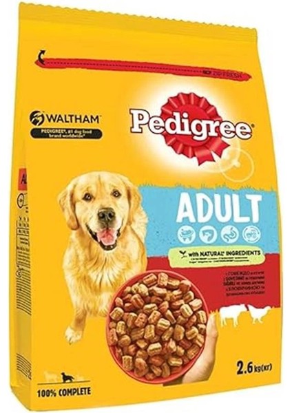 Köpekler Için Biftekli ve Kümes Hayvanlı Kuru Mama, 2.6 kg fiyatları